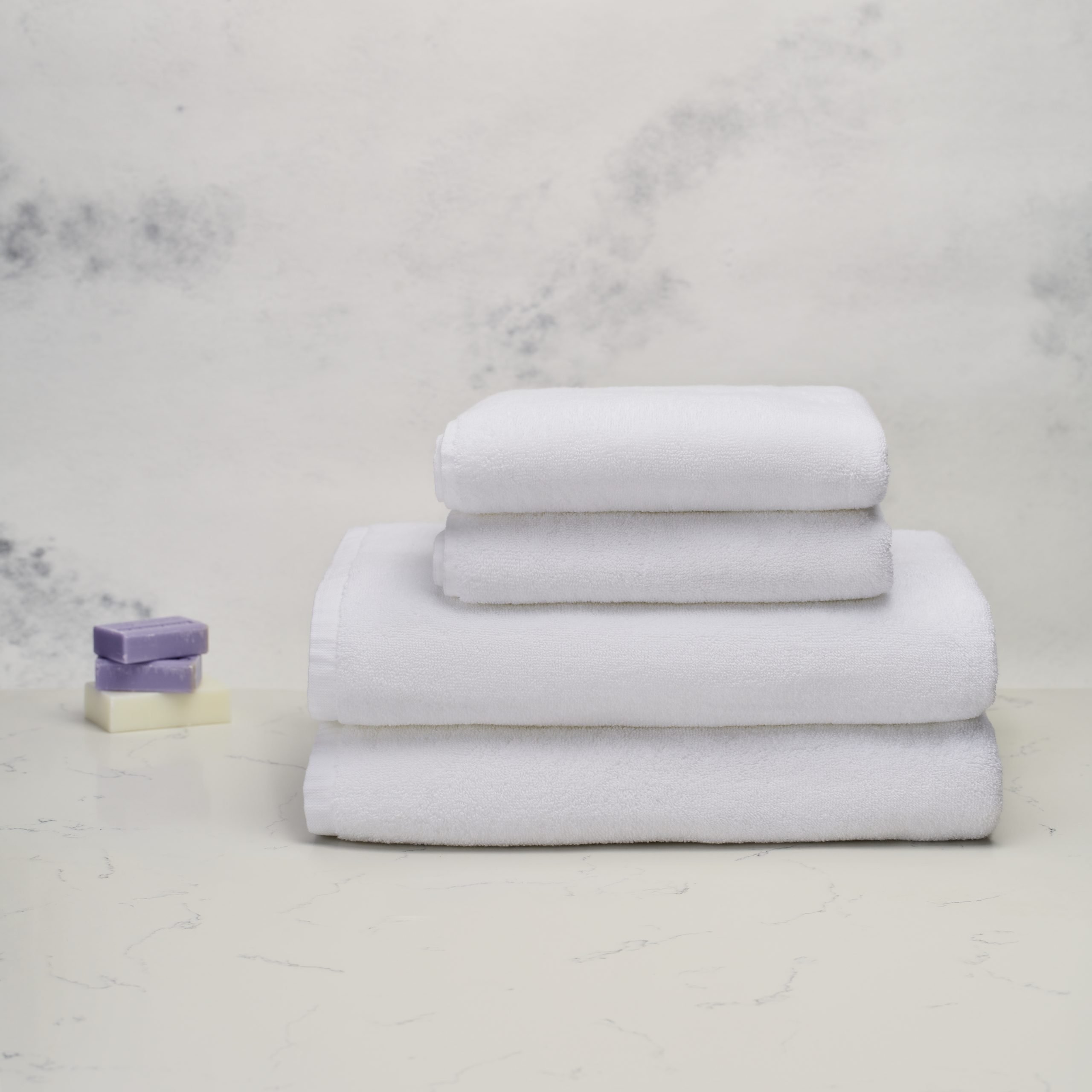 Set Luxury 2 toallones baño y 2 toallas mano, 100% algodón egipcio, 600  gr/m2