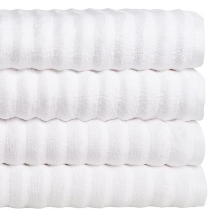 Cortina de Baño blanca tela lino-algodón, tamaño 180x200cm - Tienda Hohos